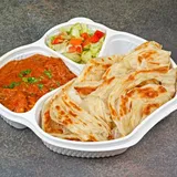 Kerala Parotta (2 pcs)  with Kadai Chicken Boneless (5 pcs) Combo
