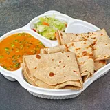 Dry Chapati (3 Pcs), Veg Kurma, Salad