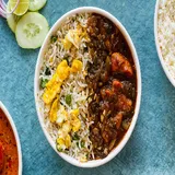 Egg Fried Rice With Chicken Manchurian Rice Bowl