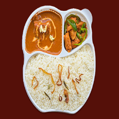 Ghee Rice + Butter Chicken Boneless + Chilli Chicken Boneless