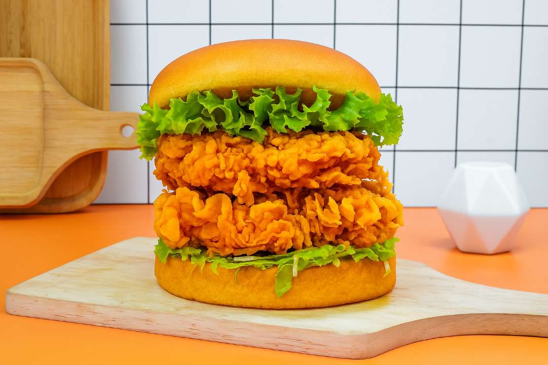 Double Crispy  Chicken Burger