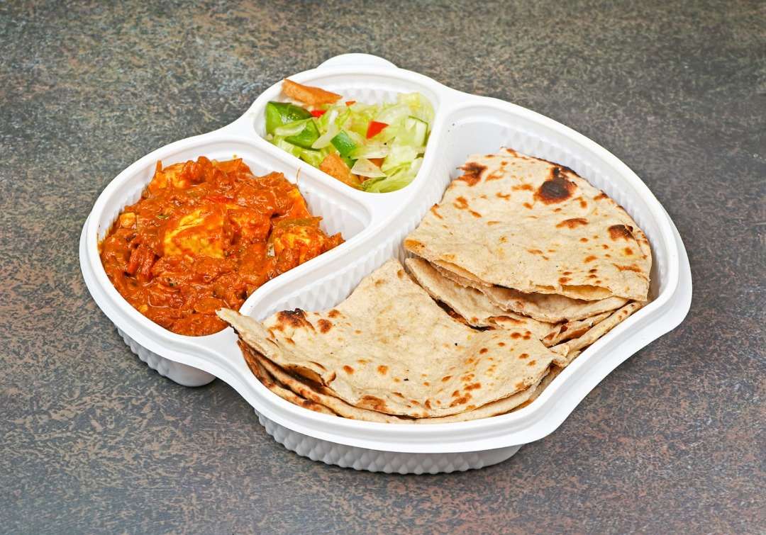 2 Pcs Tandoor Roti Kadai Paneer with Salad