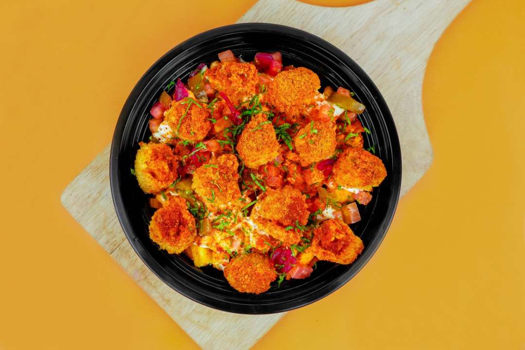 Cheesy Fries with Veg Finger