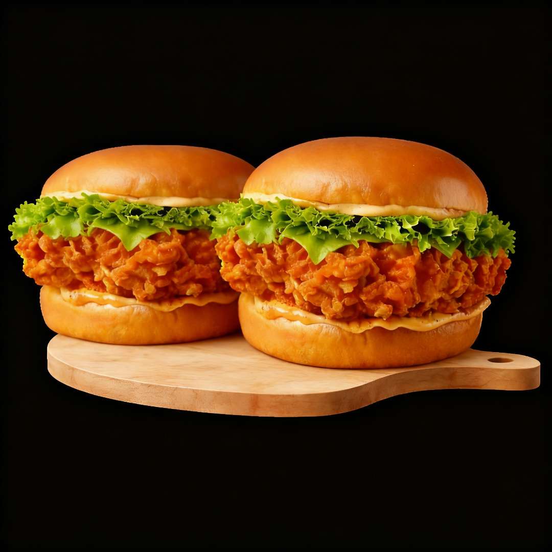 2 Crispy Chicken Burgers