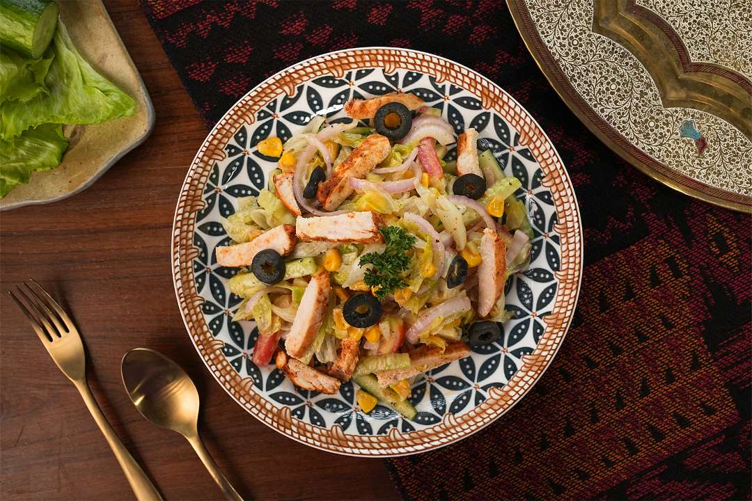 Roasted Corn and Chicken Salad