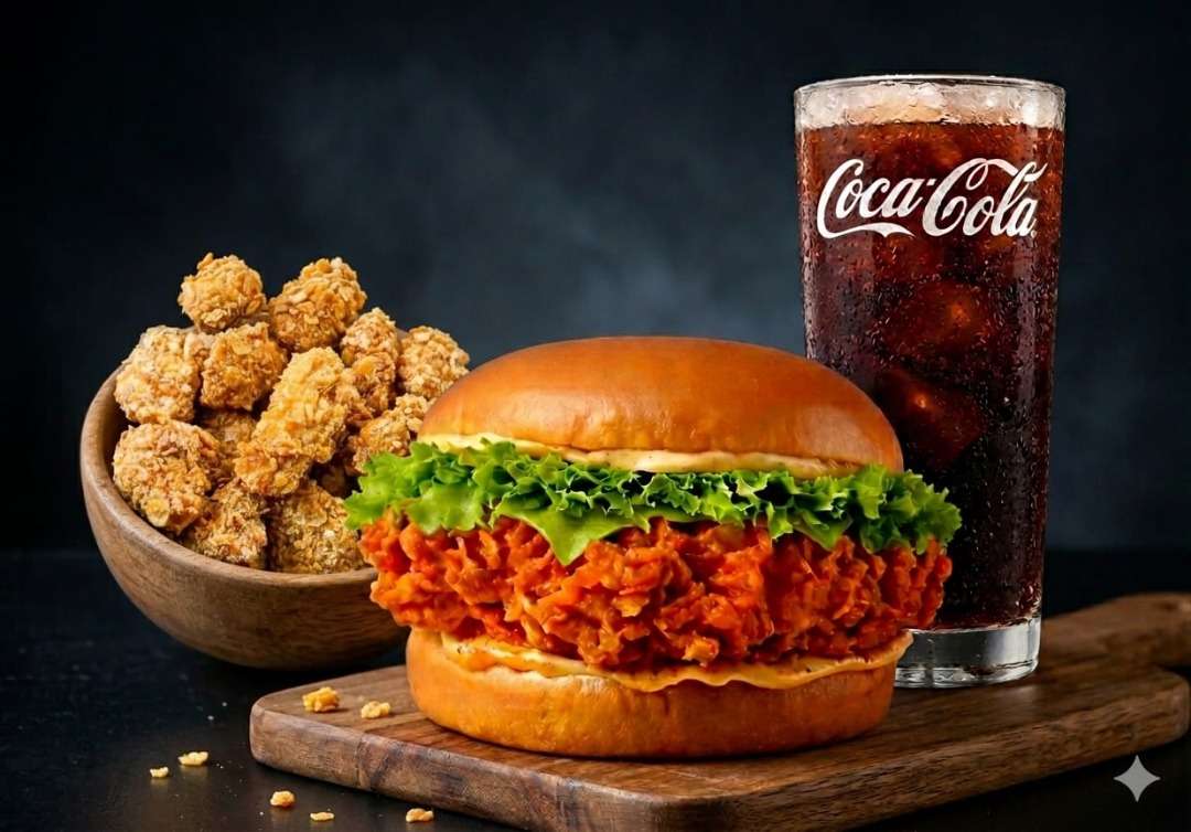 Non Veg Burger Meal For 1