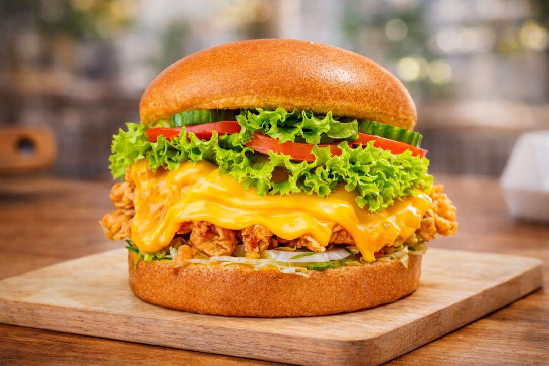 Crispy Cheesy Chicken Burger