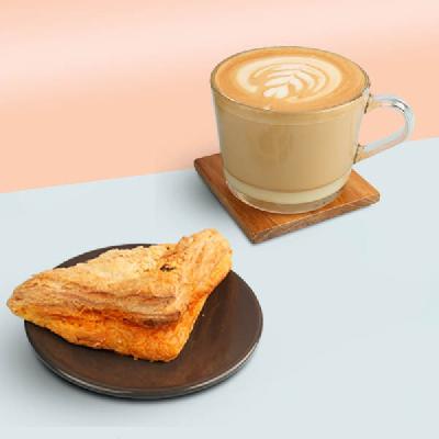 Latte (R) & Veg Puff
