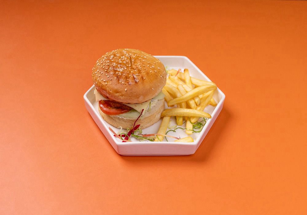 Veg. Burger  With Cheese