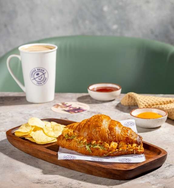 Mexican Paneer Croissant Sandwich