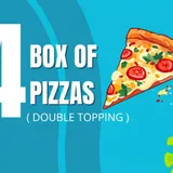 Box Of 4 Pizza (Double Toppings)