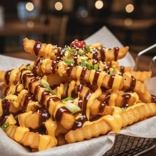 Krinkle Korean  Bbq-cheesy Fries