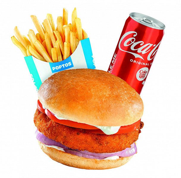 Tandoori Burger Combo (Medium)