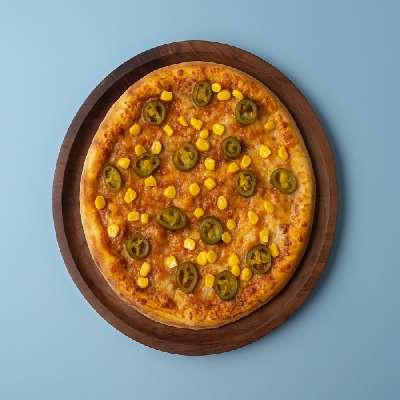 Cheese Corn And Jalapeno Pizza