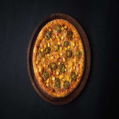 Cheese Corn And Jalapeno Pizza