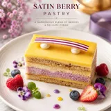 Satin berry pastry