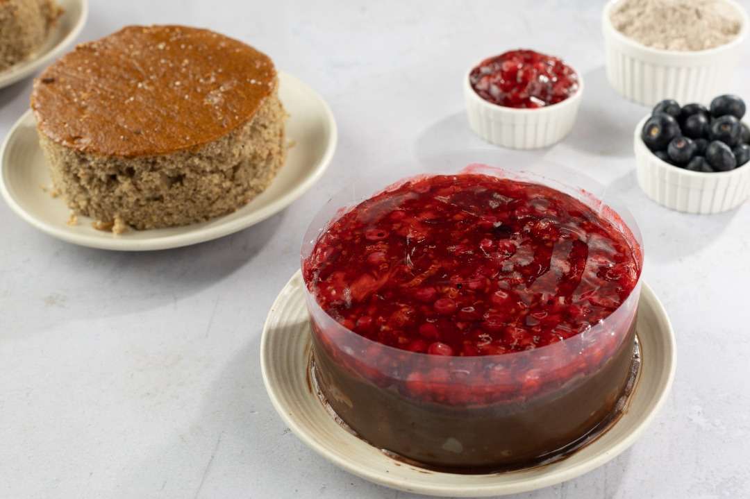 Millet tripple berry chocolate cake