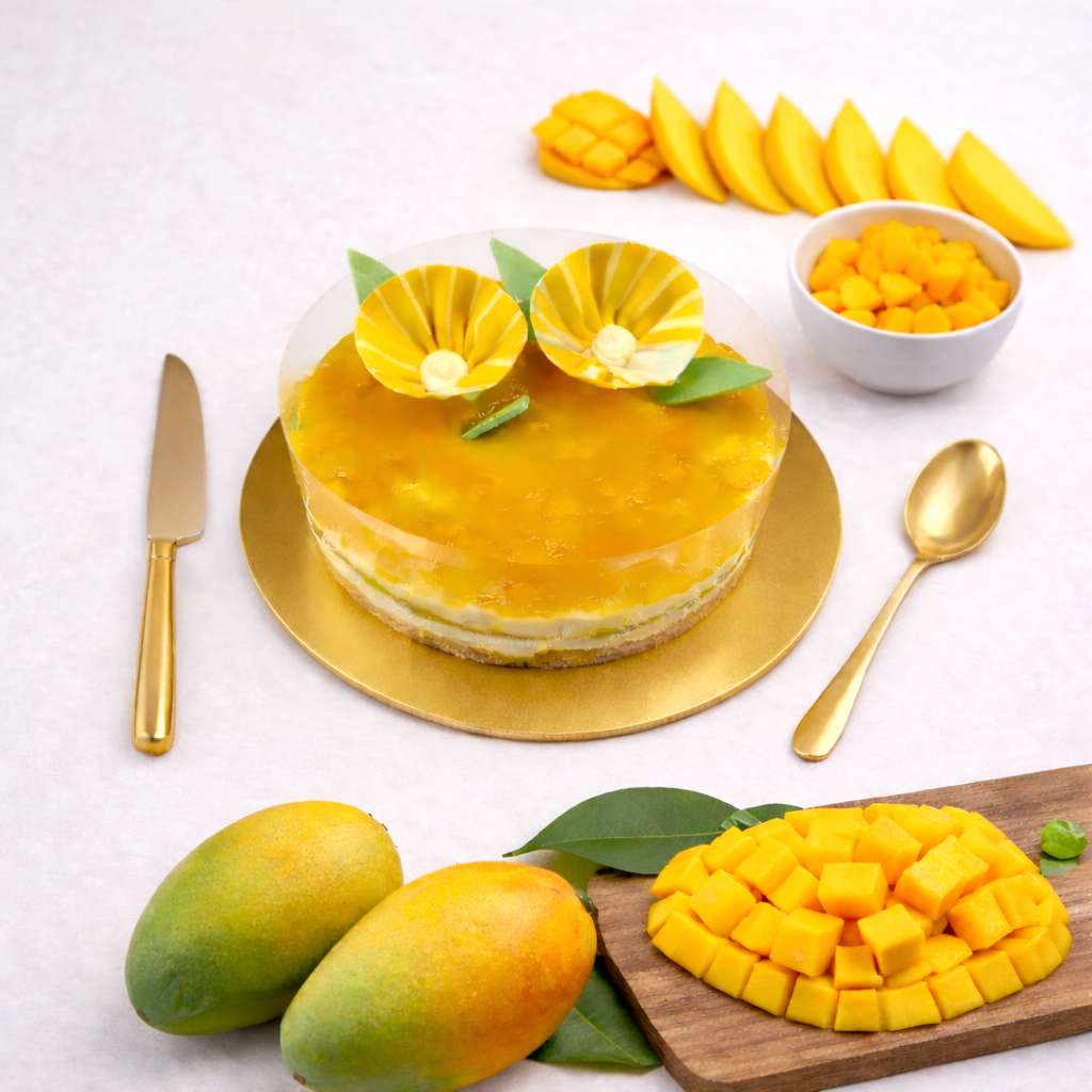 Probiotic Mango Cheese Cake