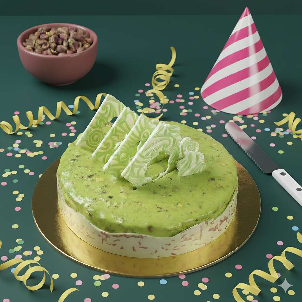 Pistachio Rocher Cake