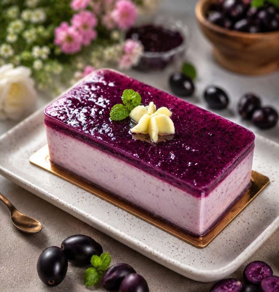 Jamun Mousse Pastry