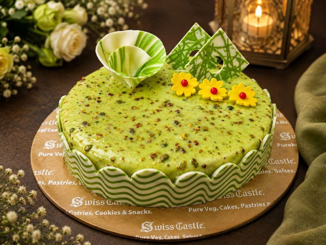Pistachio Rocher Cake