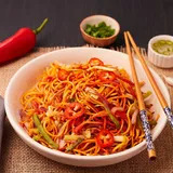Veg Chilli Garlic Noodles.