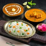 Dal Makhani + Paneer Makhani Rice Thali