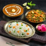 Dal Makhani + Mixed Vegetables Rice Thali
