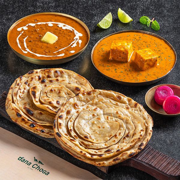 Dal Makhani + Paneer Makhani Paratha Meal