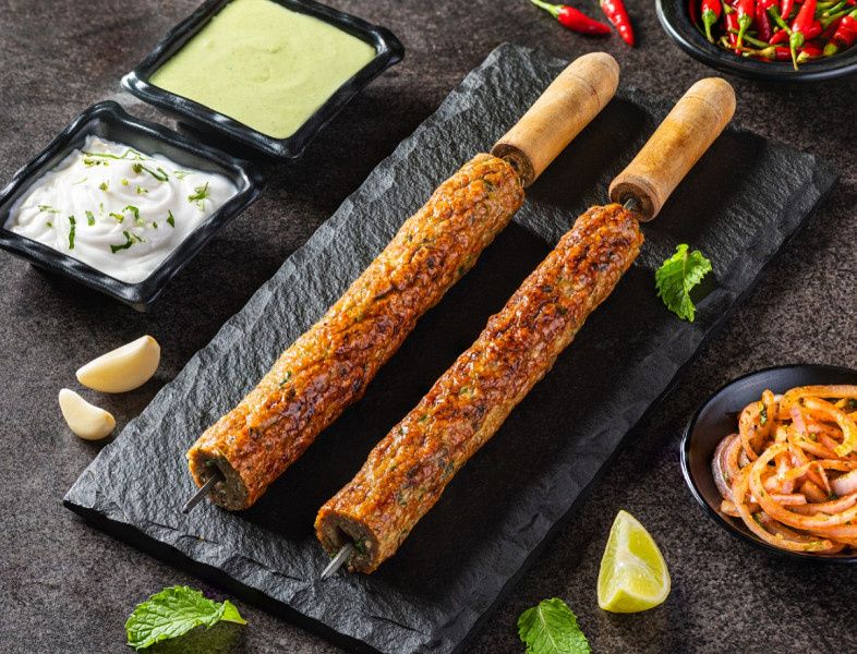 Chicken Seekh Kebab Sampler (3 Pcs)