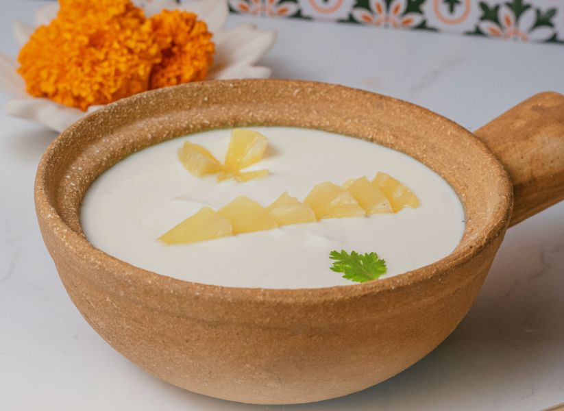 Navratri Pineapple Raita.
