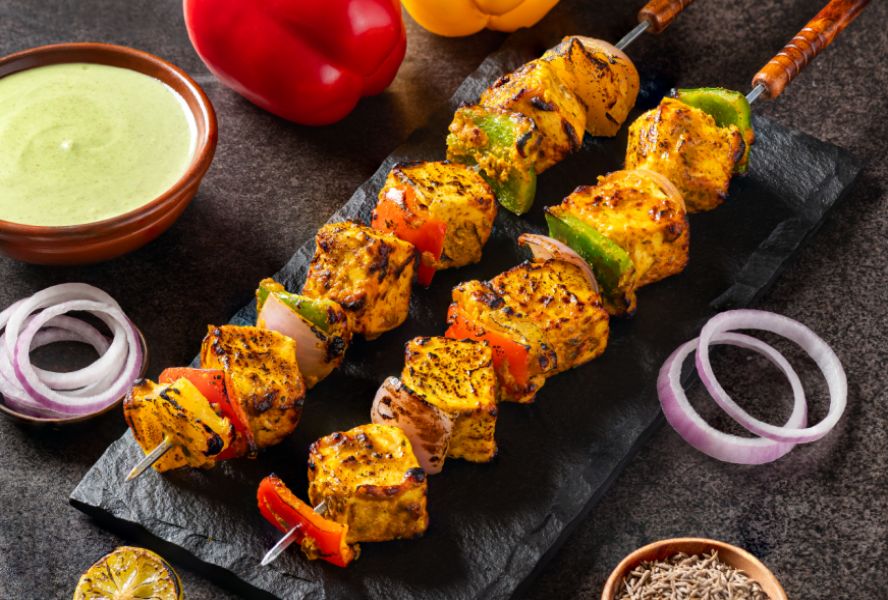 Paneer Tikka Shashlik (8 Pcs)