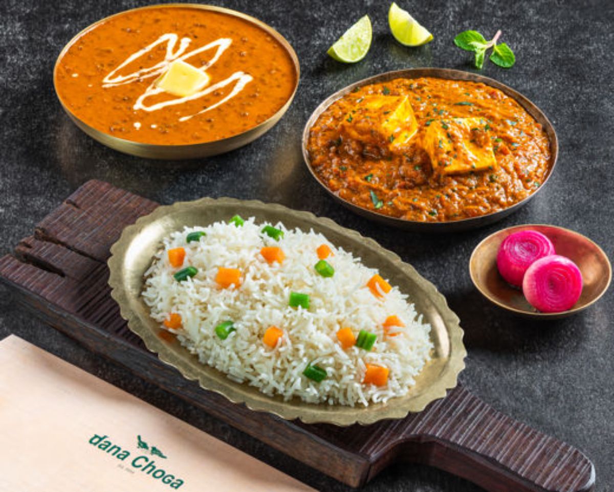 Dal Makhani + Paneer Butter Masala Rice Thali