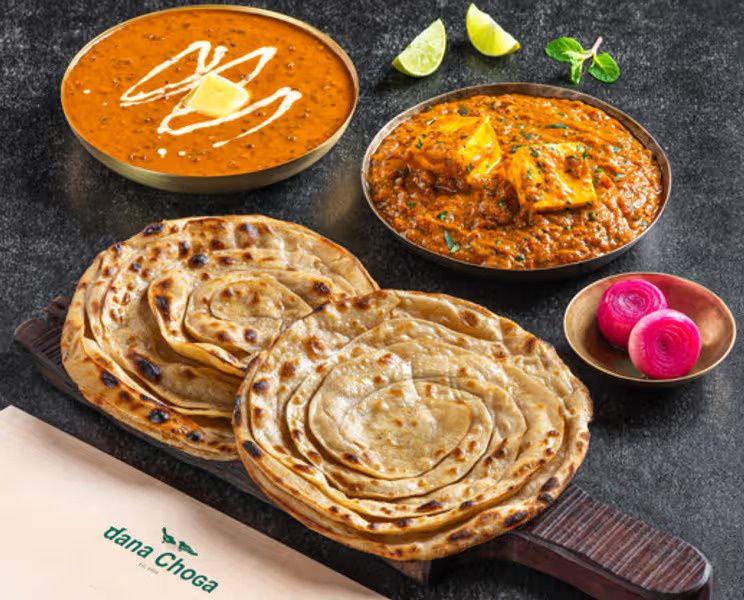 Dal Makhani + Paneer Butter Masala Paratha Thali
