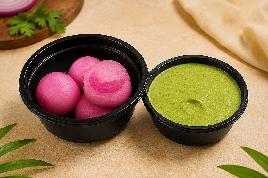 Extra Sirka Onion And Chutney
