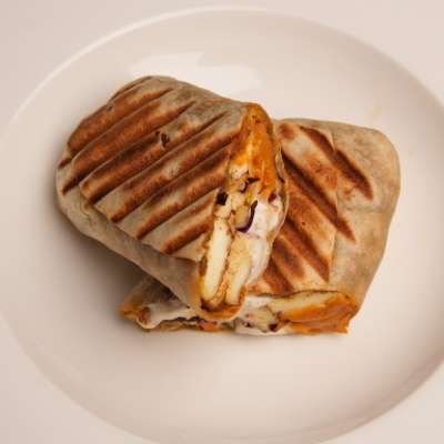 Grilled Protein Wrap With Honey Mustard Sauce