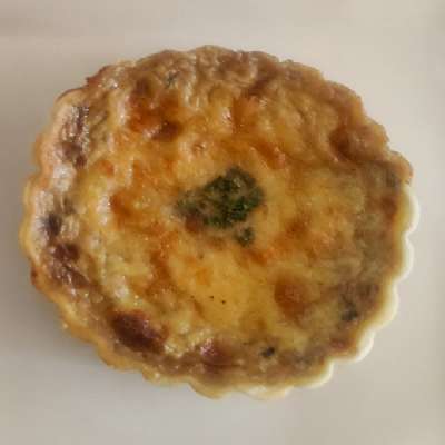 Mushroom & Two Cheese Quiche