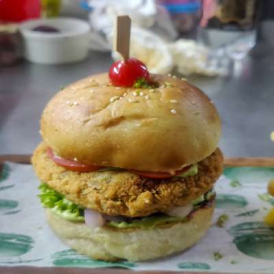 Double Cheese Mushroom Burger