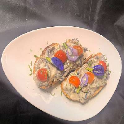 Sourdough Garlic Mushroom Toast