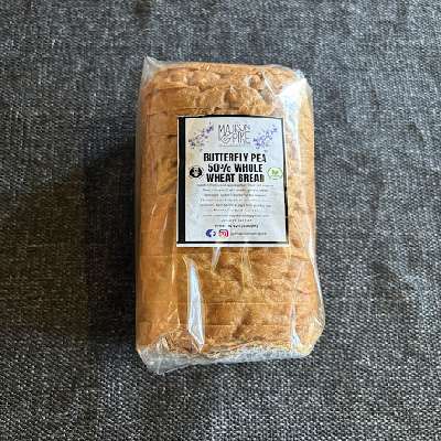 Butterfly Pea Wholewheat Bread