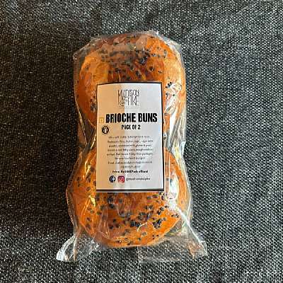 Brioche Burger Buns -pack Of 2