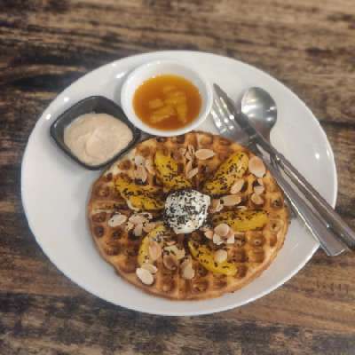 Orange Chocolate  Mascarpone Waffle