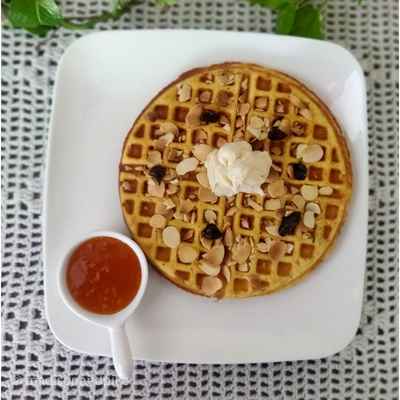 Orange Chocolate  Mascarpone Waffle