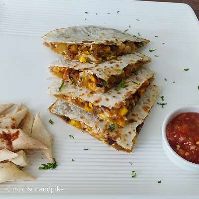 Corn Pumpkin Chipotle & Cheese Quesadilla