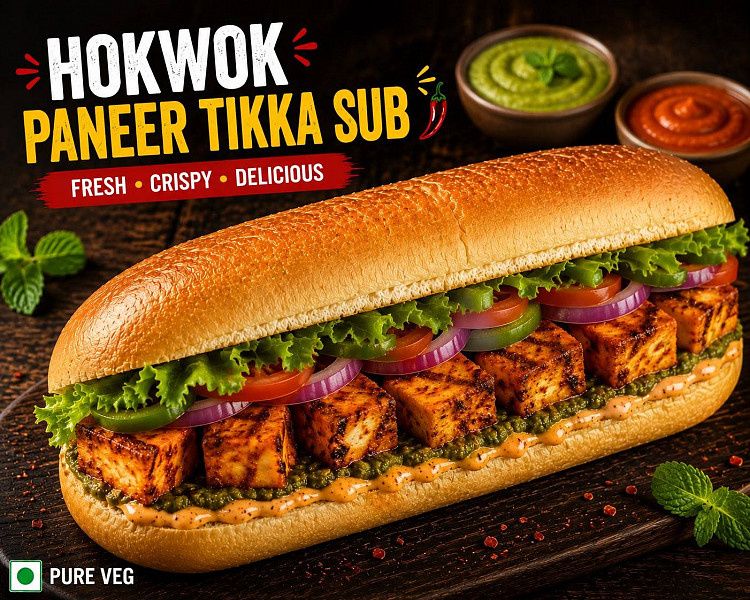 Hokwok Paneer Tikka Sub
