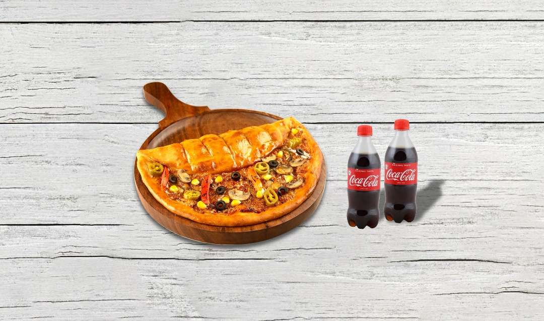 American Corn Mushroom Calizza (2 Free Cokes)