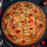 Spicy Paneer (Jain) ( Premium Pizza)