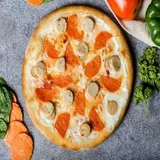 8" Creamy Chicken Sausages & Pepperoni Pizza