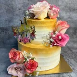 Floral theme cake