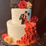 Dancing vows cake